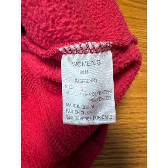 Woolrich Womens Fleece Raspberry Vest Outdoor Hiking Pockets Size XL - Picture 7 of 9